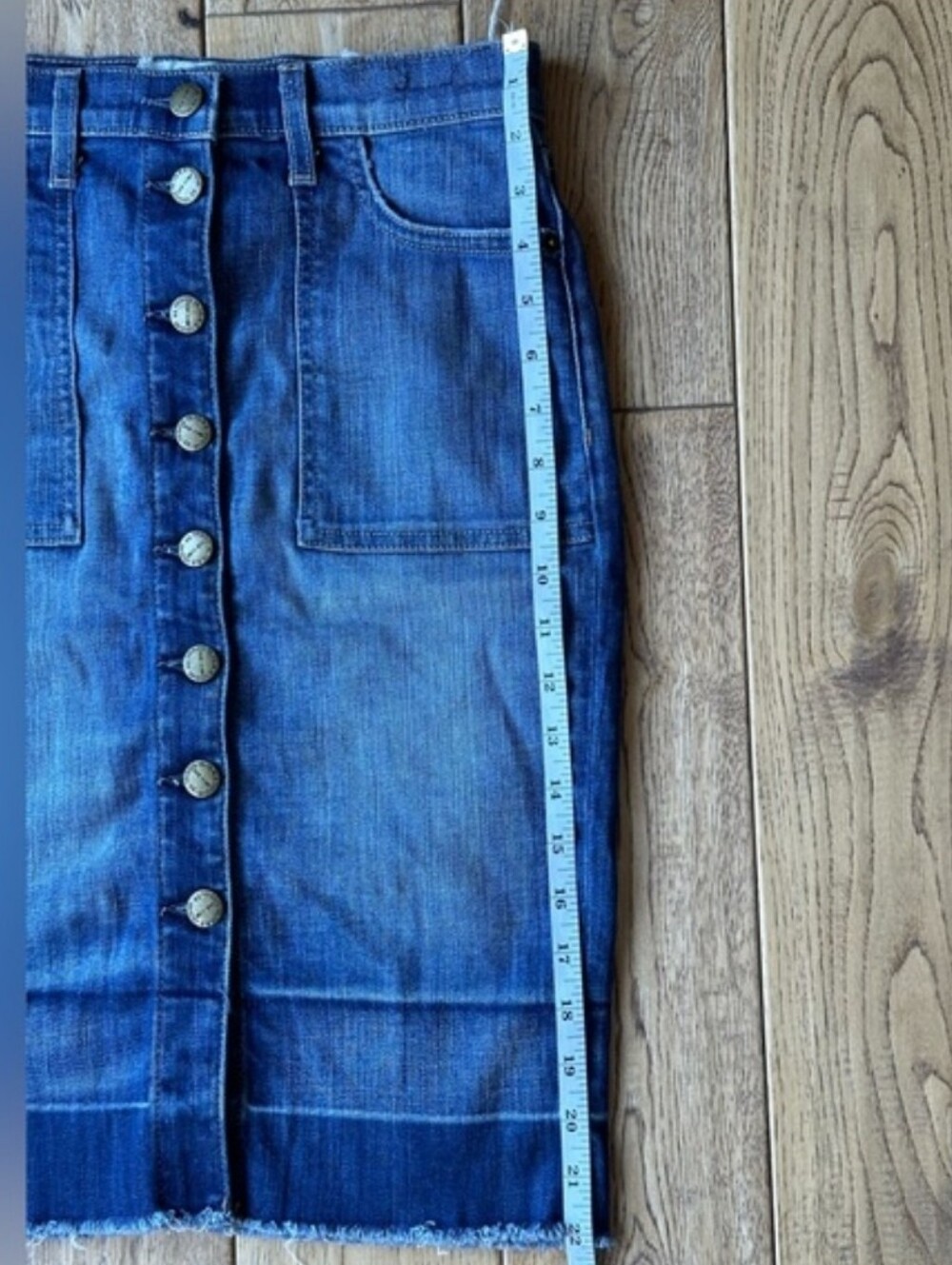 Current/Elliott Dotty Pocket Jean Skirt size 25 - Picture 12 of 13